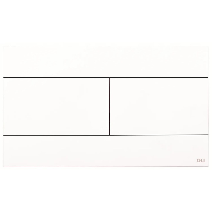 Clapeta De Actionare, Koło, Oli Slim (659041), Simetrie Perfecta, Litere Braille, Actionarea Butonului Din Fata Sau De Sus, 150 x 255 x 6.5 mm, Alb Mat