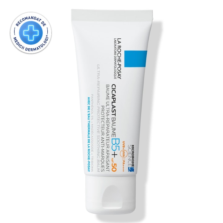 Balsam ultra-reparator, calmant, protector, anti-pete pigmentare Cicaplast Baume B5+ SPF 50 La Roche-Posay, 40 ml