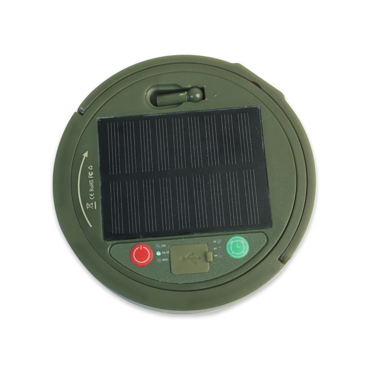 Соларни къмпинг лампи, 120 LED, комплект с 8 режима на светене, презареждащи се през USB, водоустойчиви IP65