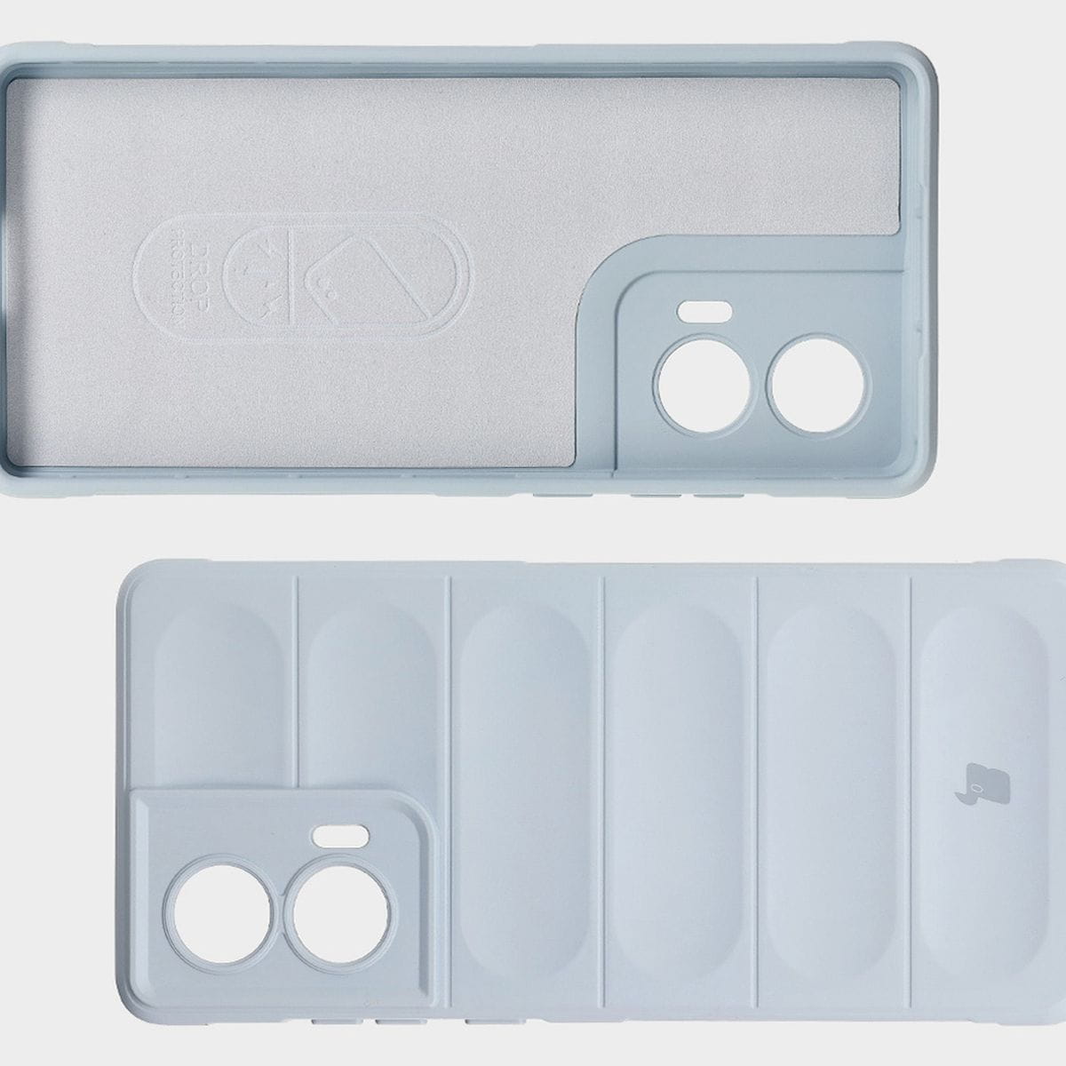 Husa Bizon Case Tur pentru Motorola Edge 50 Fusion, albastru deschis