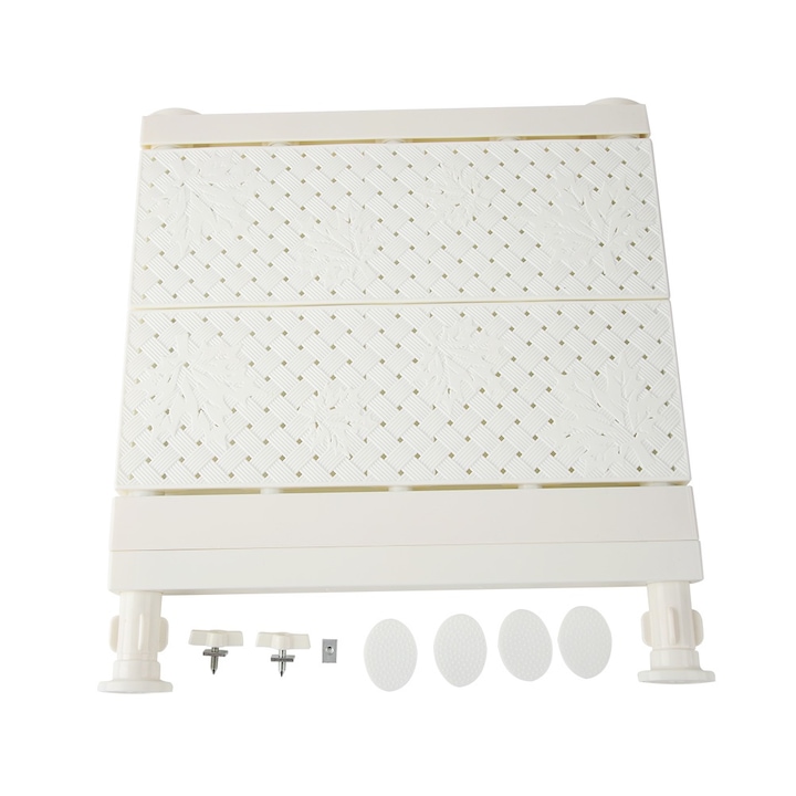 Jormftte állítható tárolópolc, fehér, 33-53cm, többcélú, könnyű telepítés