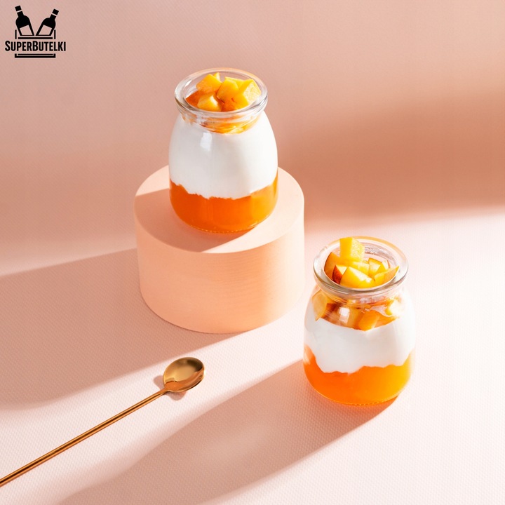 Комплект от 12 контейнера, 150 мл, стъклени буркани, салатници, за мини десерти, салати, сосове