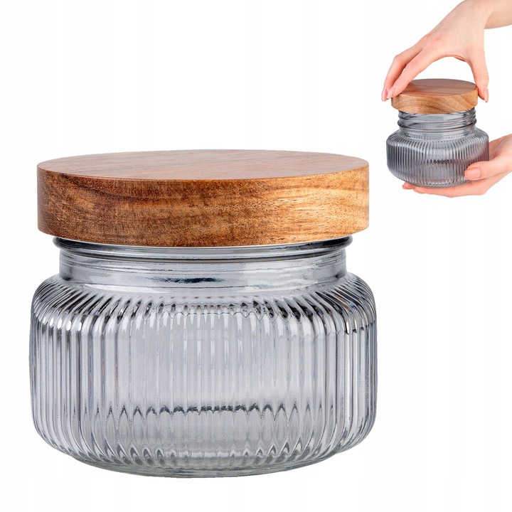 Recipient Borcan, Canelat, Pentru Fursecuri, Faina, Zahar, Ceai, Pentru Decor, 500 Ml