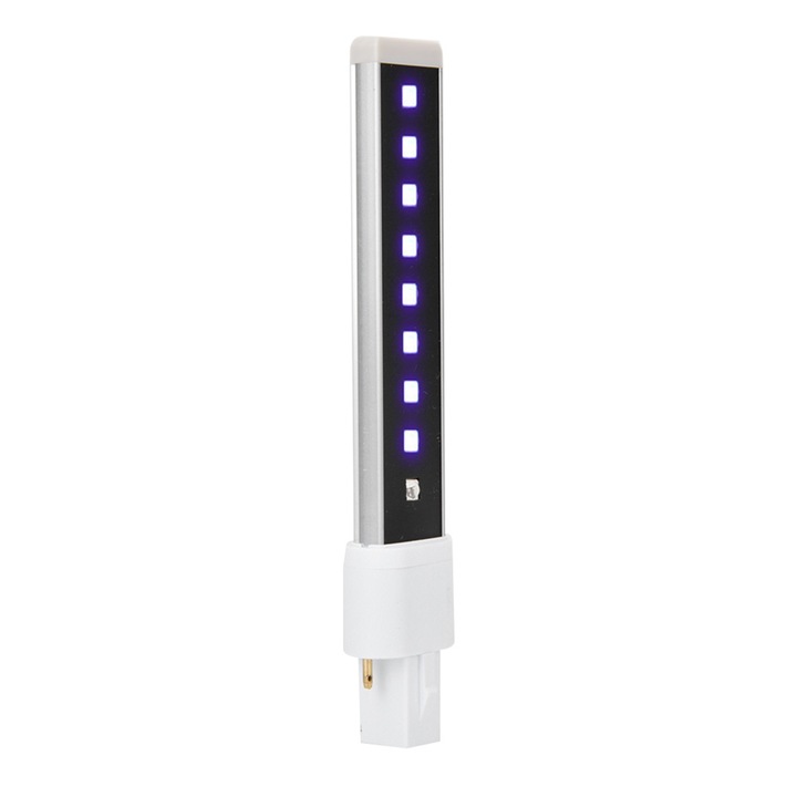 Lampa UV 9W cu sursa dubla de lumina 365+405nm pentru unghii, dimensiuni 16,2x3x1,2cm, set de 1 bucata