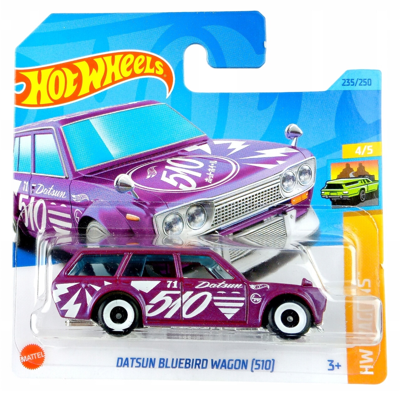 ミニカー Hot Wheels Datsun Bluebird Wagon (510) Masinuta metalica Hot Wheels, Datsun Bluebird Wagon 510, Colectia