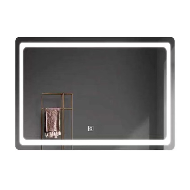 Oglinda Baie Iluminare LED cu Touch 80x60cm