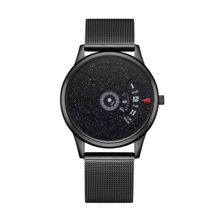 Мъжки часовник, каишка от неръждаема стомана, механичен механичен механизъм, 38x10mm, 30M водоустойчив, многоцветен