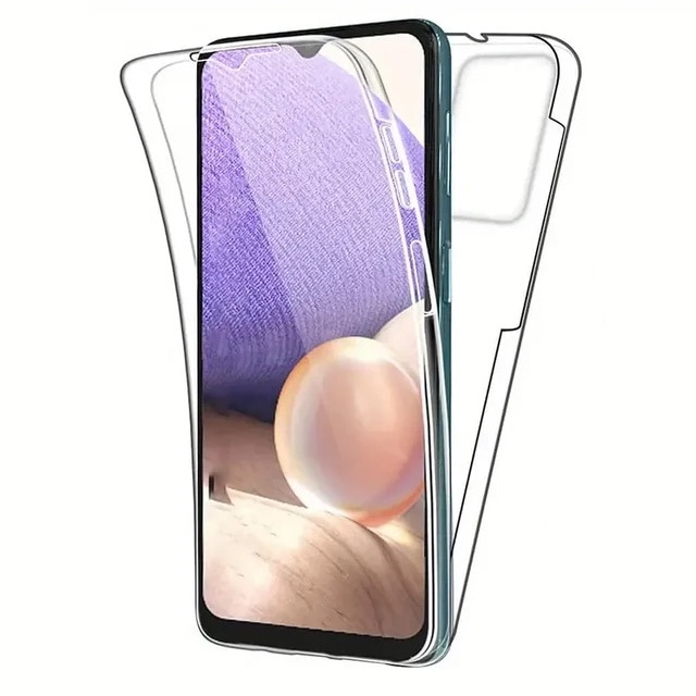 Husa pentru Samsung A05S Fata-Spate DaDen, Full Body 360°, Antisoc, Protectie completa, Transparenta