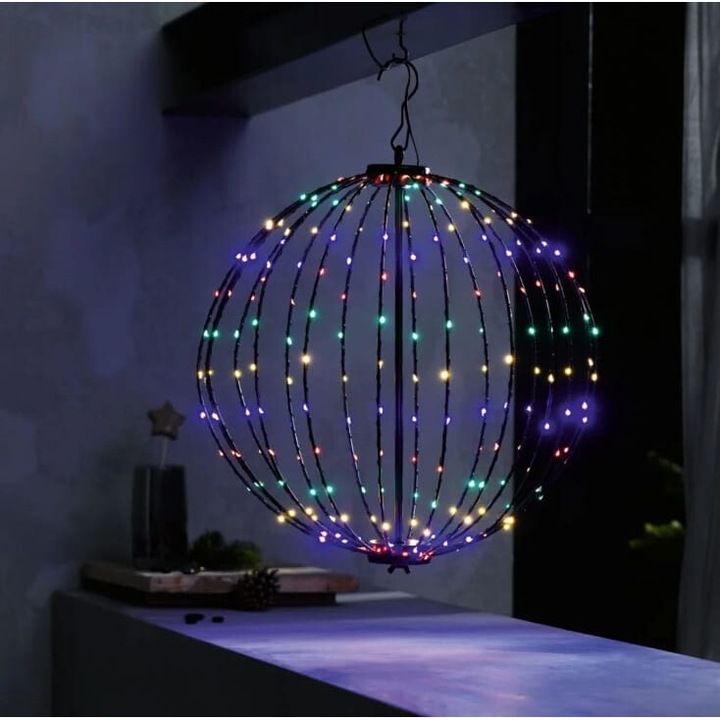 Decoratiune Luminoasa LIVARNO home Minge cu LED, Diametru 38 cm, 234 Led-uri, Alb Rece