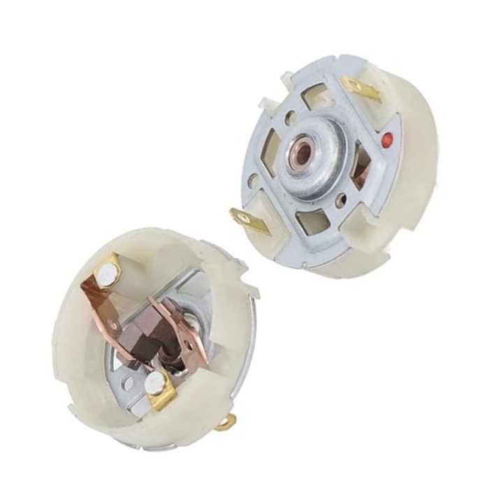 Set 2 perii motor de carbon pentru RS550, Pentru motoare de motoare, incarcare cu perii, pentru surubelnita electrica Burghiu, cuprinde cupru, ABS si aliaj aluminiu