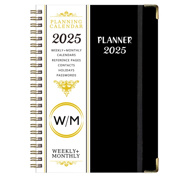 Agenda 2025, Enforose, planificare saptamanala si lunara, multicolor, 21.7x15.8cm