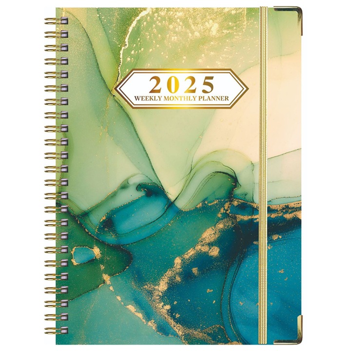 Agenda 2025, Enforose, planificare saptamanala si lunara, multicolor, 21.7x15.8cm
