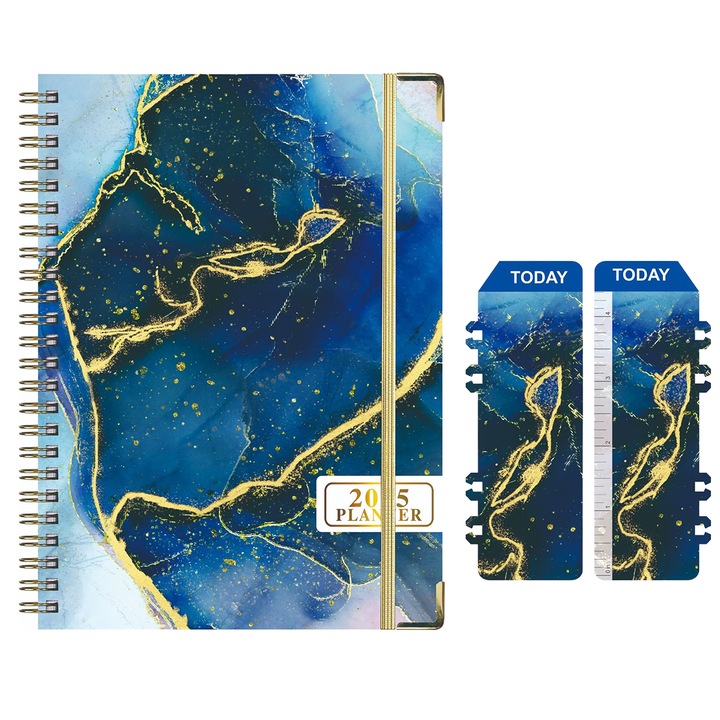 Agenda 2025, Enforose, planificator saptamanal si lunar, multicolor, 21.7x15.8cm, coperta rigida