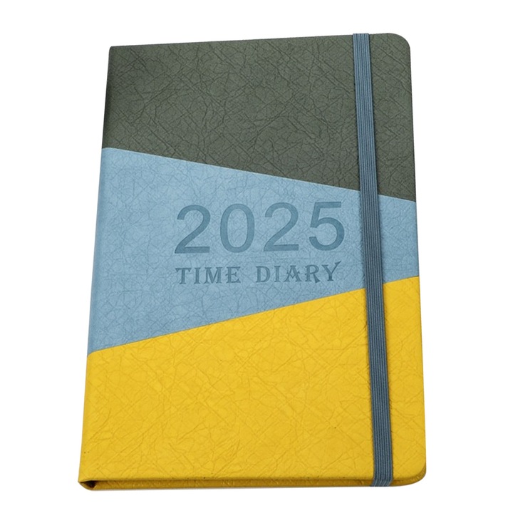 Agenda 2025, Enforose, piele artificiala, verde, 21.1x14.5cm