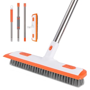 Perie de curatare cu peri rigizi CooTooLa, 2 in 1, pentru gresie si pardoseli, manere ergonomic, utilizare confortabila