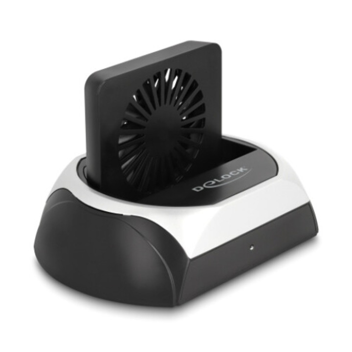 Statie de andocare pentru SSD/HDD, Delock, 64280, M.2 NVMe/SATA, 10 Gbps, Negru