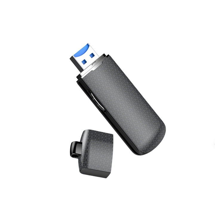 Диктофон, 16GB, намаляване на шума, MP3, 190 часа, черен