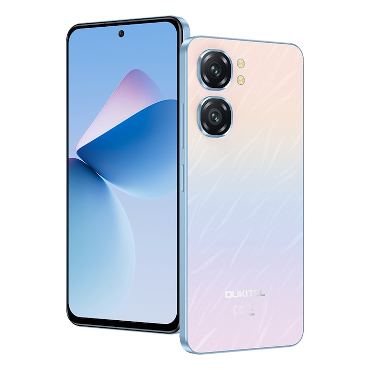 Смартфон OUKITEL C58 Pro, 24GB RAM, 256GB ROM, 6.7 инча, 50MP + 8MP, 5150mAh, Dual SIM, 4G, Син