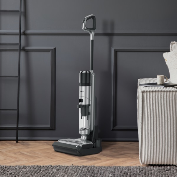 Aspirator multifunctional vertical fara fir Samus Smart Cleaner Pro, 230W, Afisaj LED cu functii, 2 trepte de putere (Standard / Max), Putere de aspirare ≤ 13000 pa (35 W), Gri
