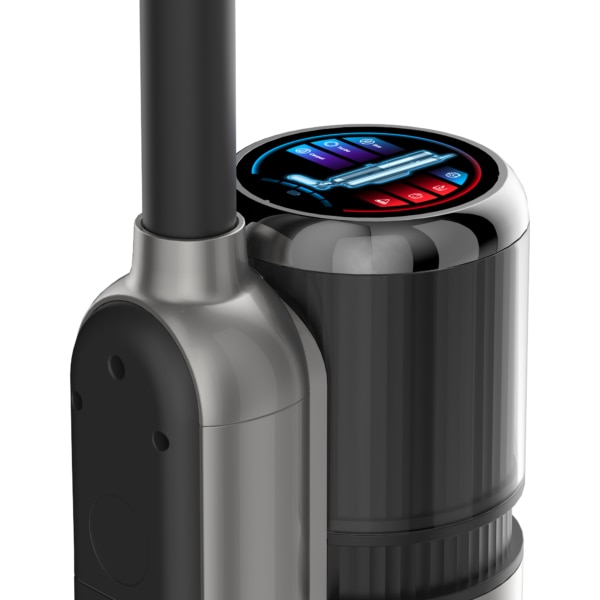 Aspirator multifunctional vertical fara fir Samus Smart Cleaner Pro, 230W, Afisaj LED cu functii, 2 trepte de putere (Standard / Max), Putere de aspirare ≤ 13000 pa (35 W), Gri