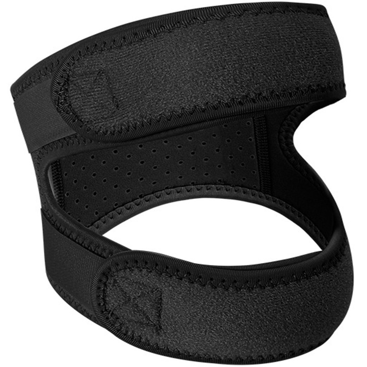 Curea de sustinere a tendonului rotulian, ameliorarea durerii la genunchi, maneca ajustabila din neopren pentru genunchi pentru alergare, artrita, sarituri, recuperarea ranilor de tenis, Sundiguer, negru