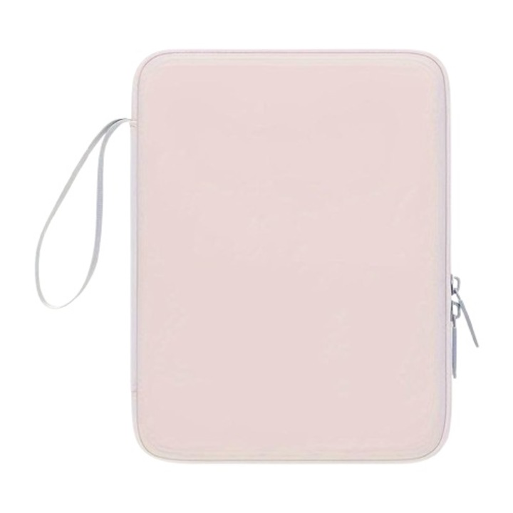 Geanta tableta, 10.9 inch, roz, cu multiple buzunare, pentru Ipad/Samsung/Xioami/Lenova