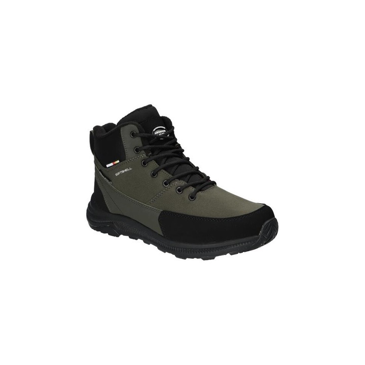 Ghete de Iarna Pentru Barbati, American Club, Sn5824, Material Softshell, Trekking, Impermeabile de Membrana Tripletex, Izolati cu fleece, Siret, Kaki