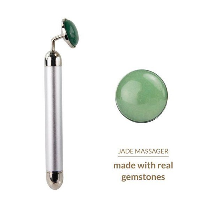 Boss Series, Vibratoare, La Gemmes - Vibrator Lay-On din Jad, masaj elegant 6000 vibratii/min, ideal pentru ingrijire si stimulare intima