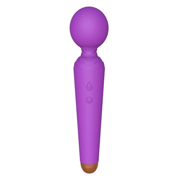 Boss Series Vibrátor, Stimulant Rechargeable Power Wand USB - Lila, 10 Funkció, Vízálló, Ergonomikus, Erős Rezgések, Ideális Masszázshoz és Előjátékhoz