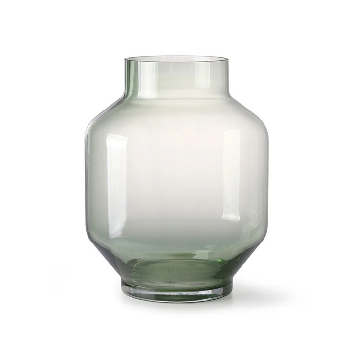 Vaza verde din sticla 25 cm inaltime
