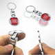 Breloc Fiat 3d sigla pe doua fete, fata verso, metal inoxidabil Magrot 24043
