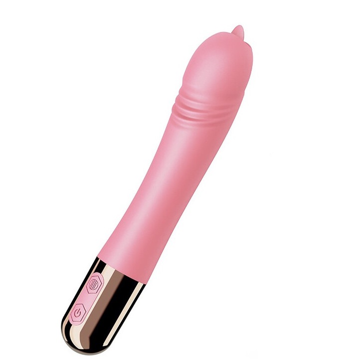 Folyékony szilikon vibrátor, 5 vibrációs funkció, IPX7 vízálló, USB töltés