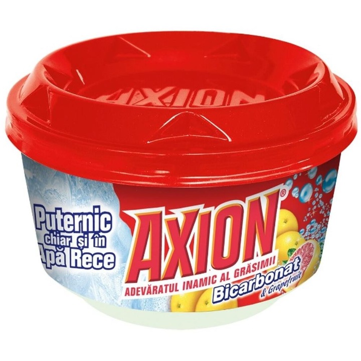 Set 5 x Detergent de Vase Pasta Axion Bicarbonat si Grefe, 225 g