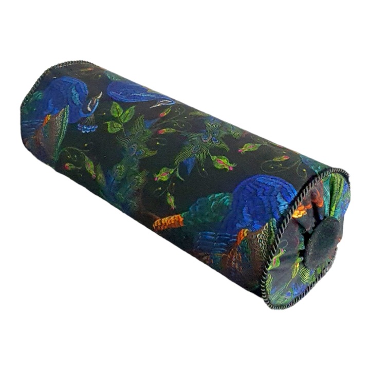 Perna decorativa, tkanina velur, 15x40cm, multicolor