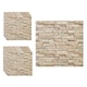 Set 10 placi 3D Autoadezive, YISYNIM, Tapet Faux Brick, Alb, 70x77cm, Grosime 3mm