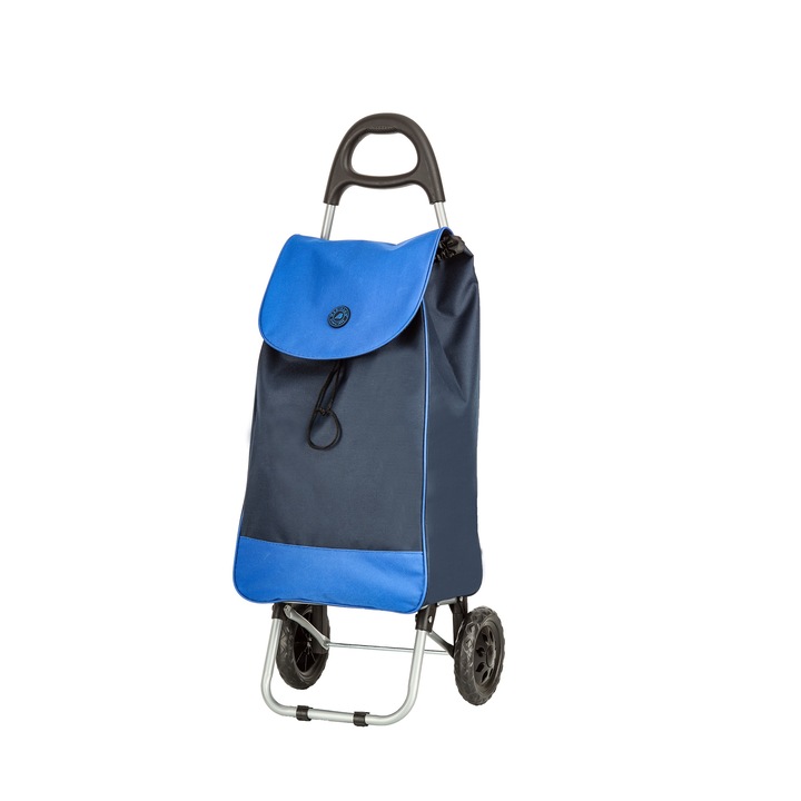 Carucior cumparaturi Madisson SW42034, 2 roti, poliester 600D, bleumarin