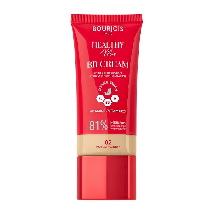 BB Cream Bourjois Healthy Mix, 02 Vanilla, 30 ml