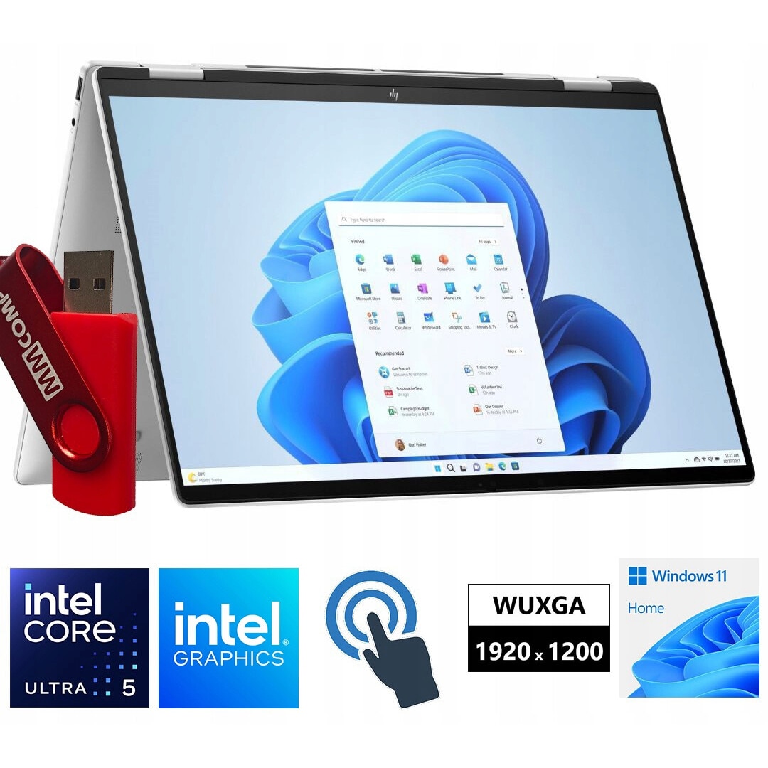 使用少美品HP ENVY x360 Ultra5 125U 16GB 512GB Laptop, HP, Envy x360 16, Intel Core Ultra 5, 16GB RAM