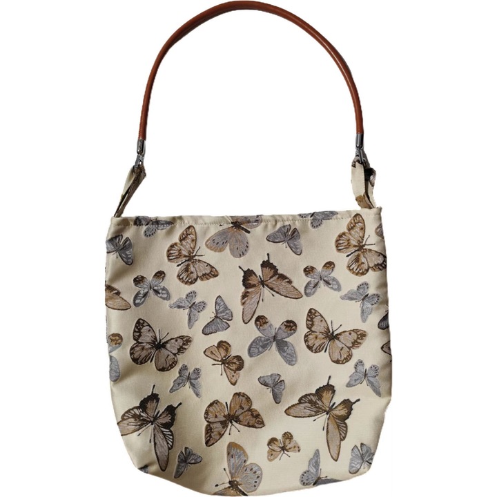 Női táska, Textil, 32x30x7cm, Többszínű