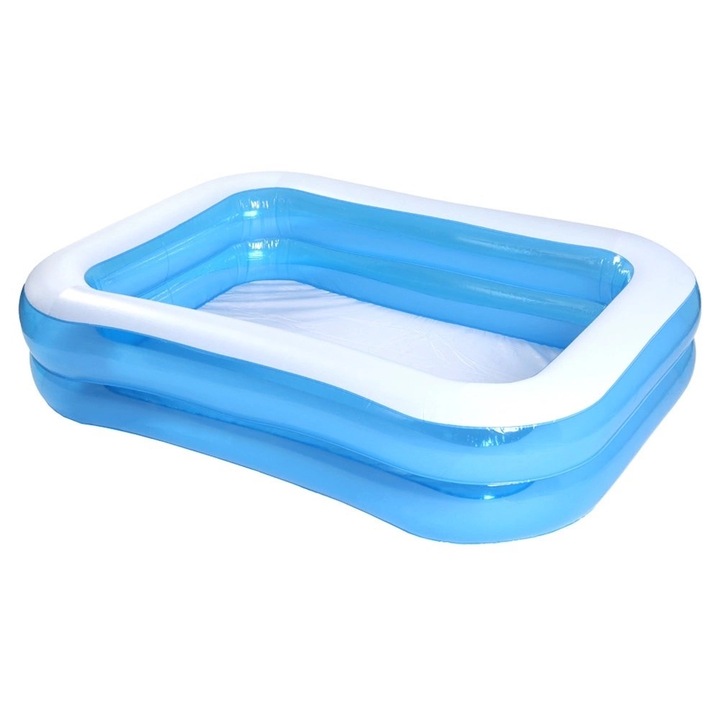 Felfújható kerti medence, Vilde, Kék, 245x150x43 cm