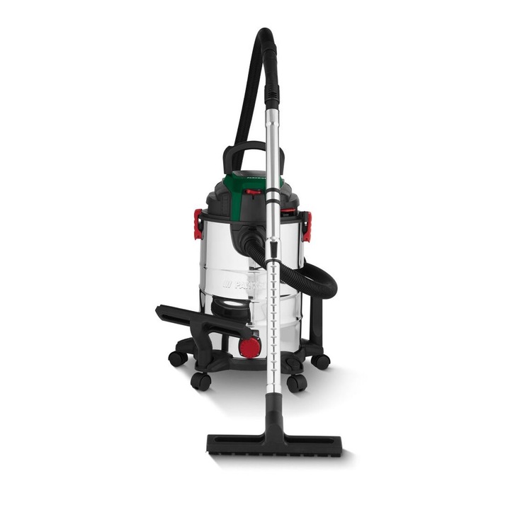ParkSide PWD 25 C4 INOX nemesacél száraz-nedves porzsák nélküli porszívó, 25 literes, 1400W