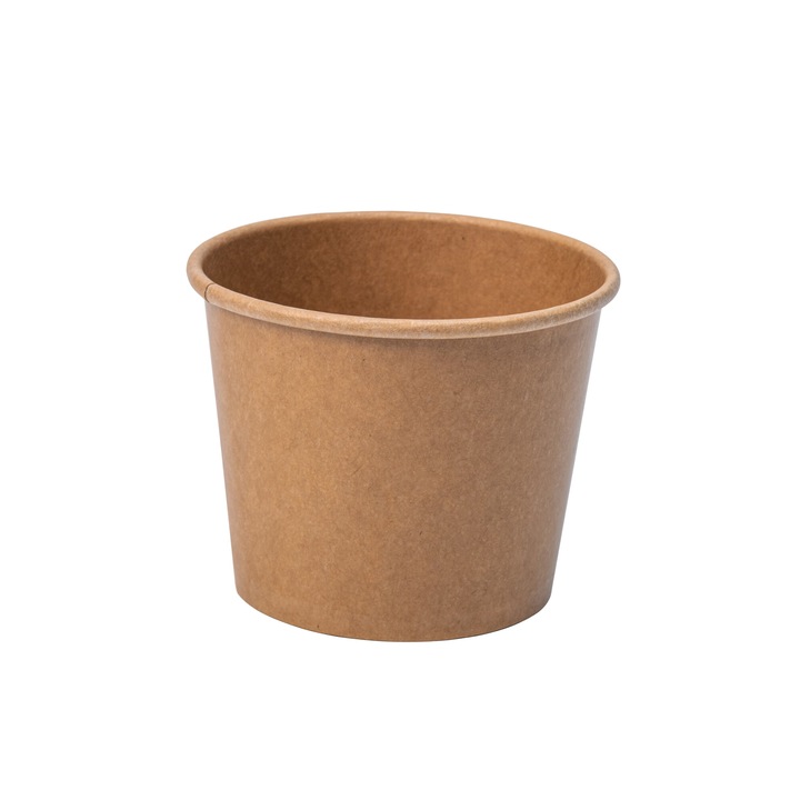 Крафт чаши за супа, 350мл, комплект 500 части, екологични, 95х80х78мм