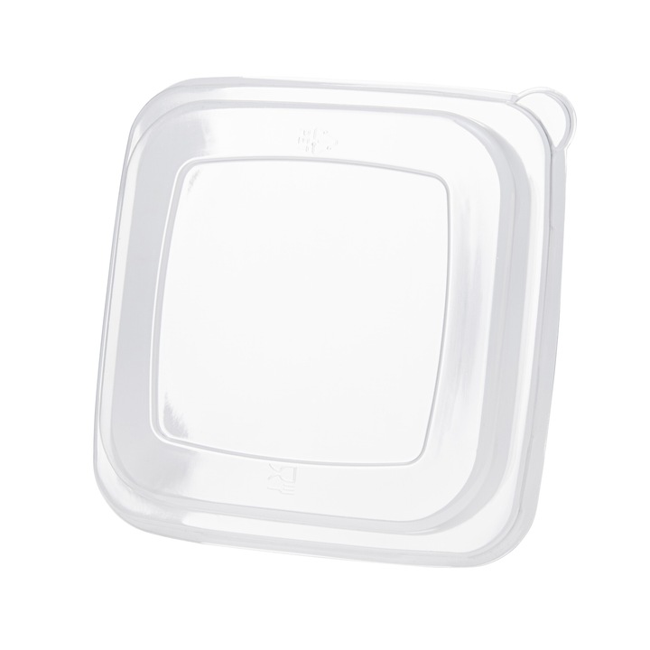 Capace vase pentru gatit, ECOPICNIC, set 200 buc, transparent, pentru bol patrat