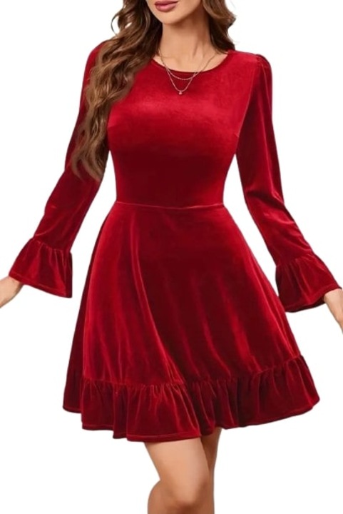 Rochie volane Voguet, Rosu