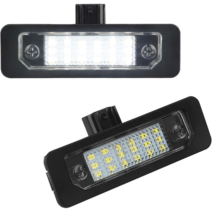 Rqiurpn, 2 db LED lámpa készlet rendszámhoz, 6000K, Ford/Lincolnhoz