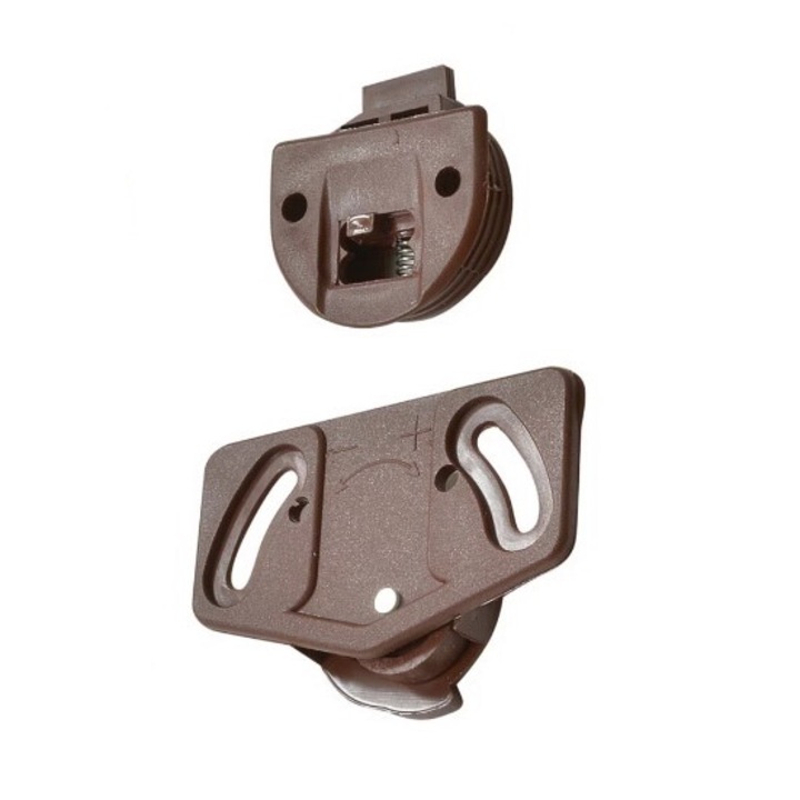 Горен водач на плъзгаща се врата + долна ролка кафява