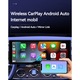 Автомобилен навигатор, Fudisenn, Bluetooth Wifi5G, поддържа Carplay/Android Auto/Android screen mirroring/Apple screen mirroring, обратно изображение, 10,26 инча, с монтаж на вендуза, черен