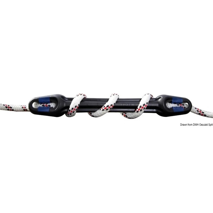 Unimer U-Cleat Osculati Анкерен компенсатор, Диаметър на линията 10/12 mm, Дължина 332 mm, Устойчив на сол EPDM материал
