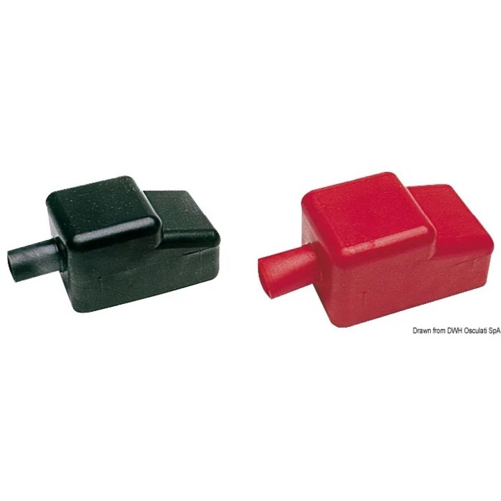 Protectie Borna Baterie, PVC Negru si Rosu, Izolare Cleme, Model Universal