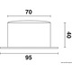 Higrometru/Termometru Altitude 842, Diametru Baza 95 mm, Inaltime 40 mm, Diametru Cadran 70 mm